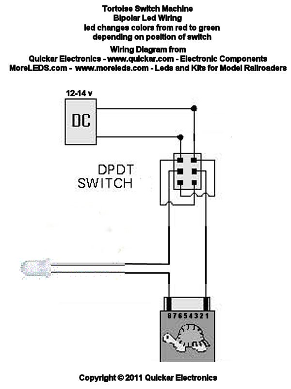 WIRING DIAGRAMS MODEL RAILROADS - HOW TO HOOK UP LEDS - the correct wiring scheme, the proper current limiting resistors and verifying performance